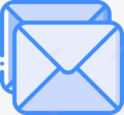 电子邮件电子邮件操作3蓝色图标图标