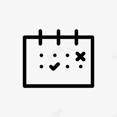 日程表业务日历图标图标