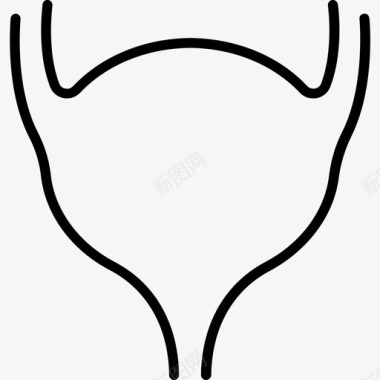 膀胱解剖学医学图标图标