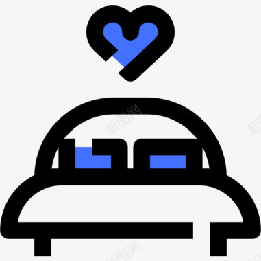 床爱85蓝色图标图标
