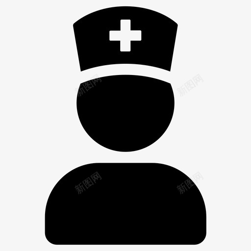 护士护理人员治疗师图标svg_新图网 https://ixintu.com 医疗 医疗保健 护士 护理人员 治疗师