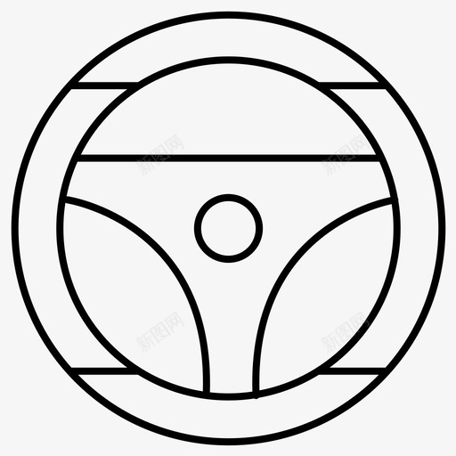 方向盘汽车车辆图标svg_新图网 https://ixintu.com 常规 方向盘 汽车 系列 车辆 运动型