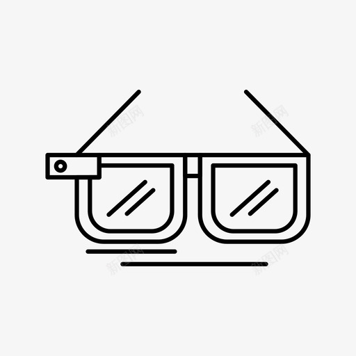 3d眼镜3d电影太阳镜图标svg_新图网 https://ixintu.com 3d vectory 太阳镜 电影 眼镜