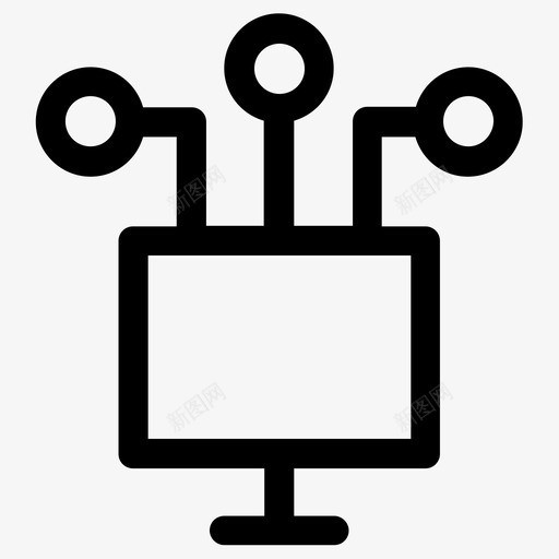 数字计算机联网图标svg_新图网 https://ixintu.com 技术 数字 数据 联网 计算机