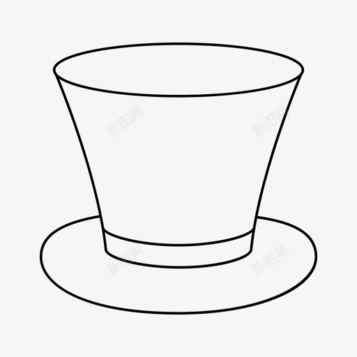 帽子圆筒涂鸦图标svg_新图网 https://ixintu.com 伙计 圆筒 帽子 涂鸦