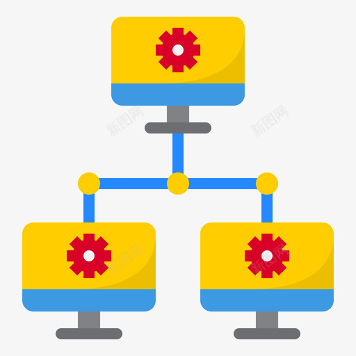 网络网络技术14平面图标svg_新图网 https://ixintu.com 平面 网络 网络技术