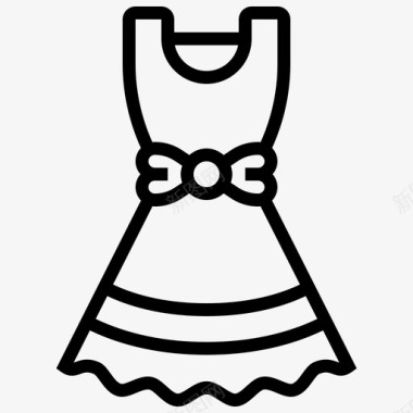 连衣裙漂亮服装图标图标