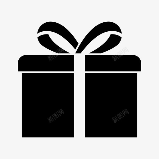 礼品盒圣诞节捐款图标svg_新图网 https://ixintu.com 圣诞节 捐款 礼品盒 礼物