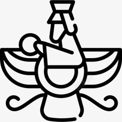 琐罗亚斯德教琐罗亚斯德教精神27直系图标高清图片