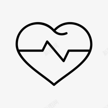 心跳健康诊所图标图标