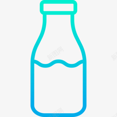 牛奶美食14梯度图标图标