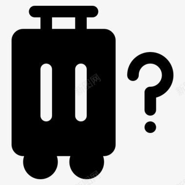 行李箱问题行李打包图标图标