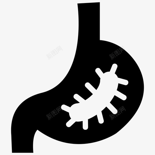 胃身体疾病图标svg_新图网 https://ixintu.com 健康 医疗 疾病 胃痛 身体