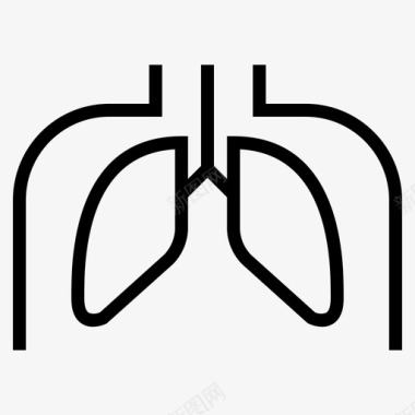 肺病解剖学人体图标图标