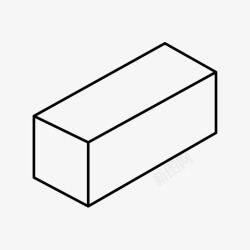 3重矩形3d几何体重定角度图标高清图片