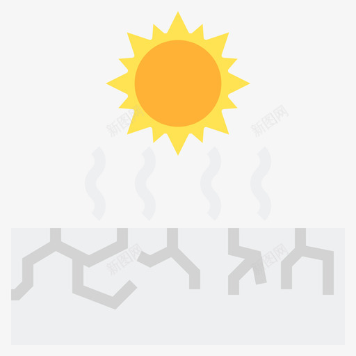 干旱223号天气平坦图标svg_新图网 https://ixintu.com 223号 天气 干旱 平坦