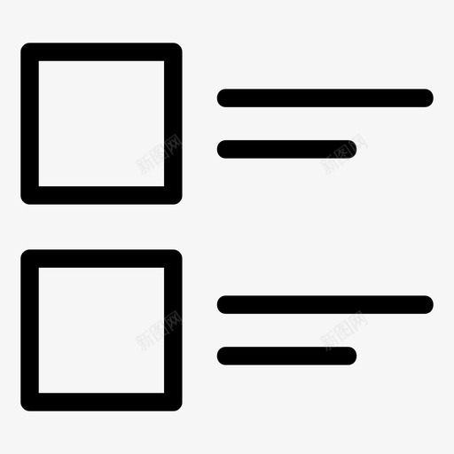 列表视图详细信息布局图标svg_新图网 https://ixintu.com web 列表视图 布局 菜单 详细信息