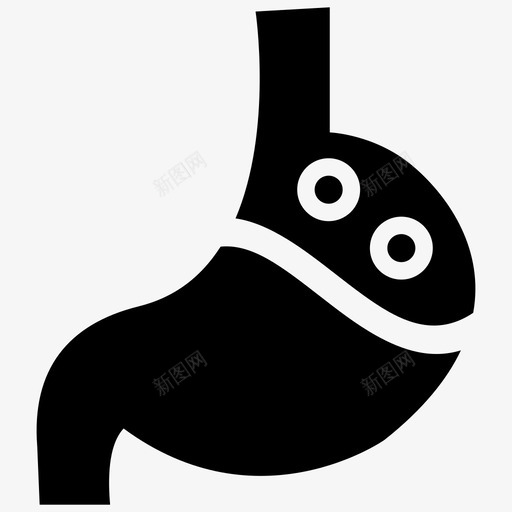 胃身体疾病图标svg_新图网 https://ixintu.com 健康 医疗 疾病 胃痛 身体