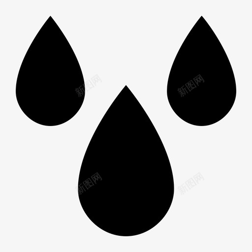 雨雨滴下雨图标svg_新图网 https://ixintu.com 下雨 天气 提神 雨滴