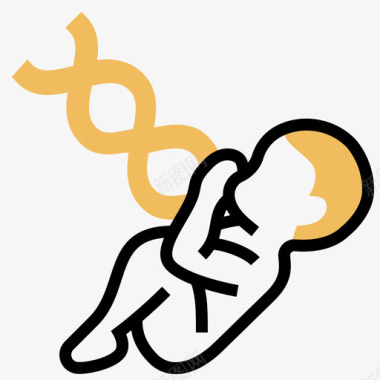 胎儿生物工程32黄影图标图标