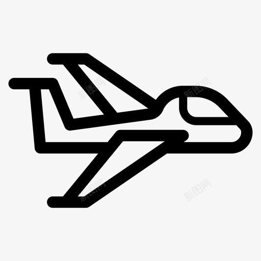 滑翔机飞机飞行图标svg_新图网 https://ixintu.com 滑翔 滑翔机 运输 飞机 飞行