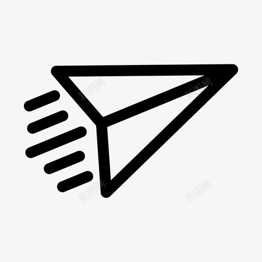 发送传递航班图标svg_新图网 https://ixintu.com office应用程序粗体 传递 发送 已发送 航班