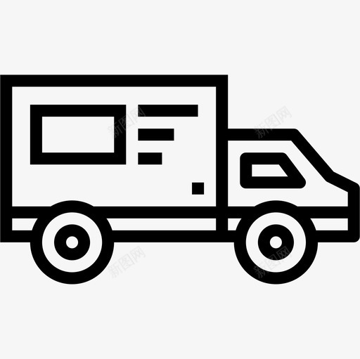 卡车销售37直线型图标svg_新图网 https://ixintu.com 卡车 直线 线型 销售