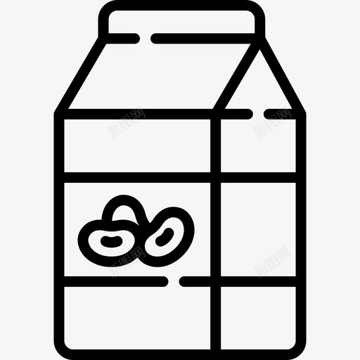豆奶营养17线性图标svg_新图网 https://ixintu.com 线性 营养 豆奶