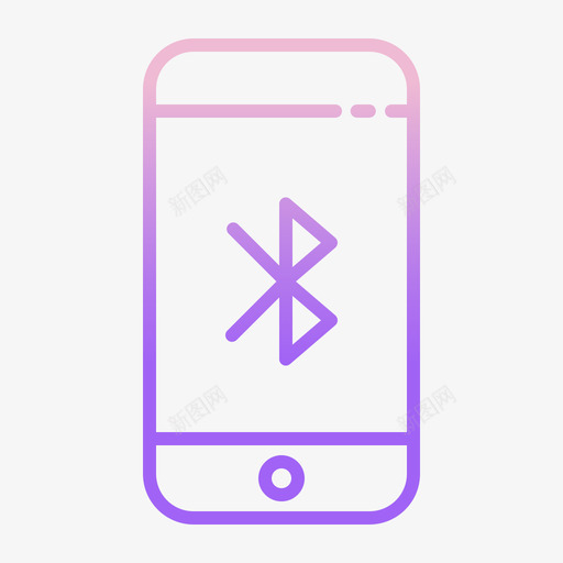 蓝牙移动应用程序20轮廓渐变图标svg_新图网 https://ixintu.com 应用程序 渐变 移动 蓝牙 轮廓