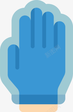 手套急救4扁平图标图标