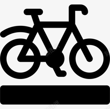 自行车道城市生活34已填充图标图标