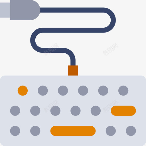 键盘电脑配件2扁平图标svg_新图网 https://ixintu.com 扁平 电脑配件 键盘