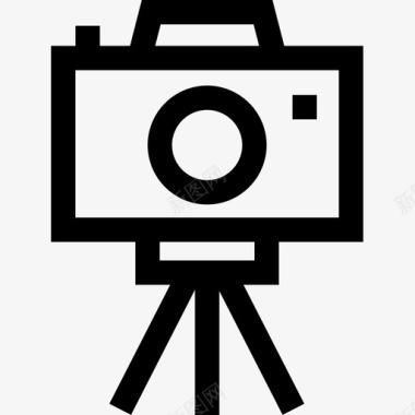 照相机摄影60线性图标图标