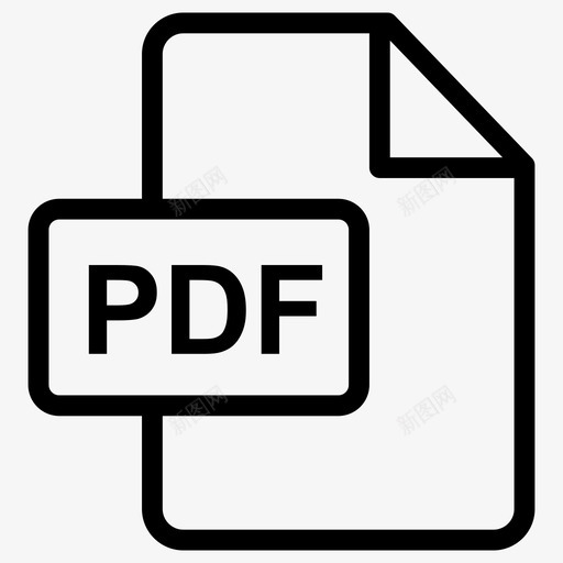 pdf文件文档扩展名图标svg_新图网 https://ixintu.com pdf 扩展名 文件 文档 格式