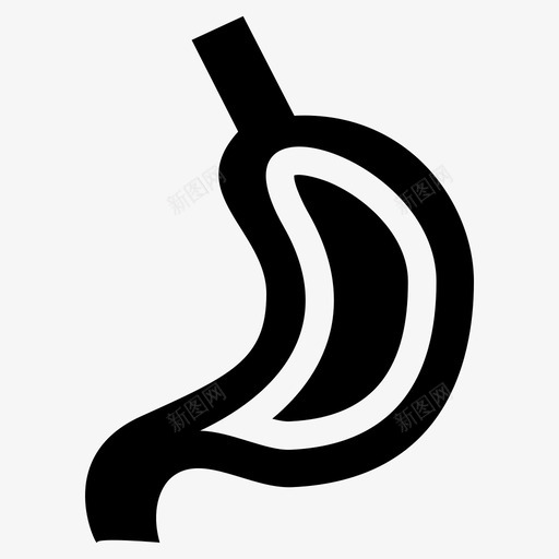 胃身体疾病图标svg_新图网 https://ixintu.com 健康 医疗 疾病 胃痛 身体