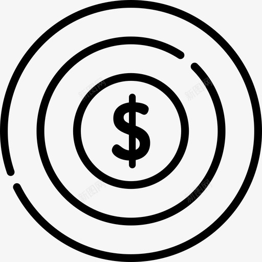 目标工商管理4线性图标svg_新图网 https://ixintu.com 工商管理4 目标 线性