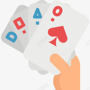 扑克牌游乐园31扁平图标图标