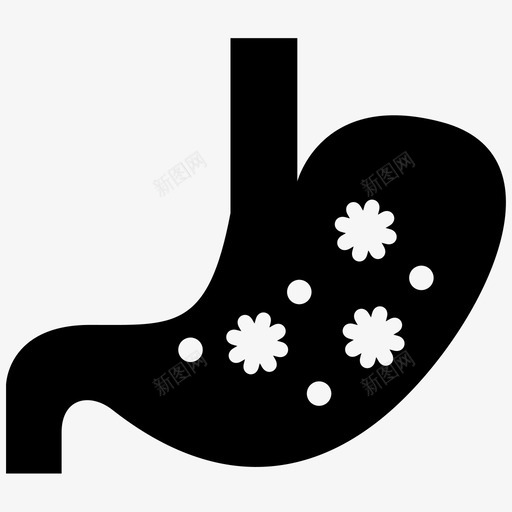 胃身体疾病图标svg_新图网 https://ixintu.com 健康 医疗 疾病 胃痛 身体