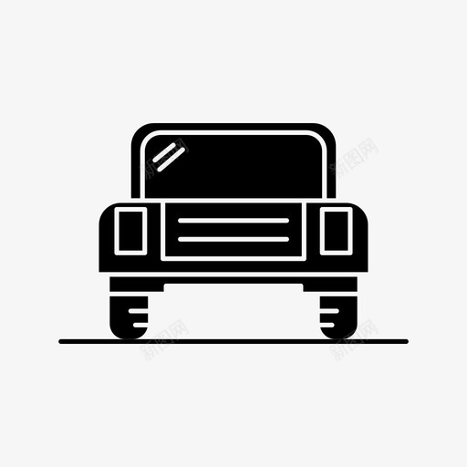汽车目的地公共图标svg_新图网 https://ixintu.com 交通 公共 公共交通工具 旅游 汽车 目的地