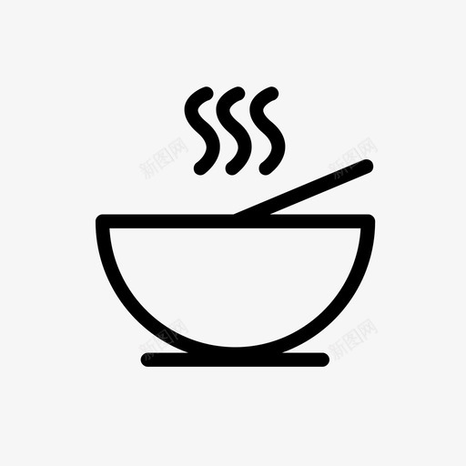 汤吃热图标svg_新图网 https://ixintu.com 灵魂