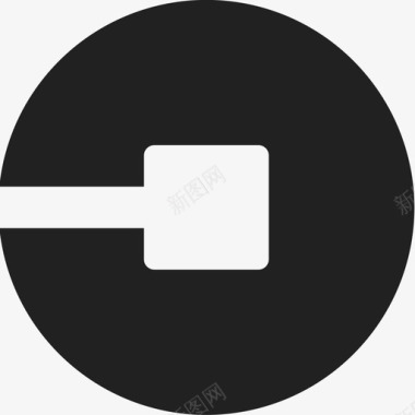 Uber社交标识3扁平图标图标