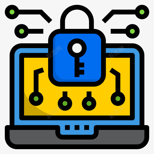 数据加密网络安全32线性颜色图标svg_新图网 https://ixintu.com 数据加密 线性颜色 网络安全32