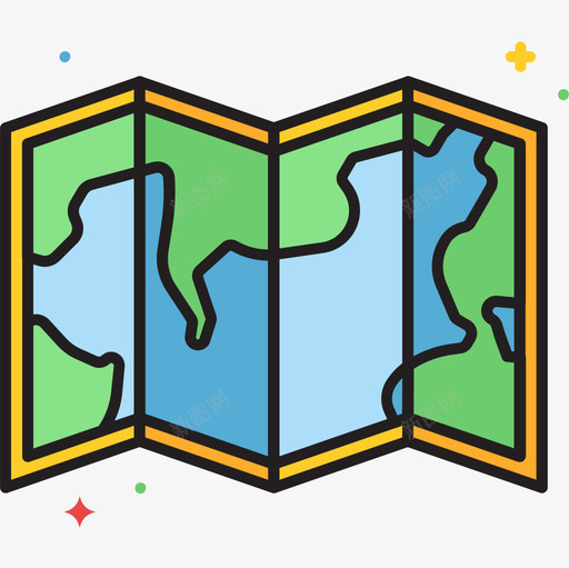 世界地图联系我们45线颜色图标svg_新图网 https://ixintu.com 世界地图 线颜色 联系我们45