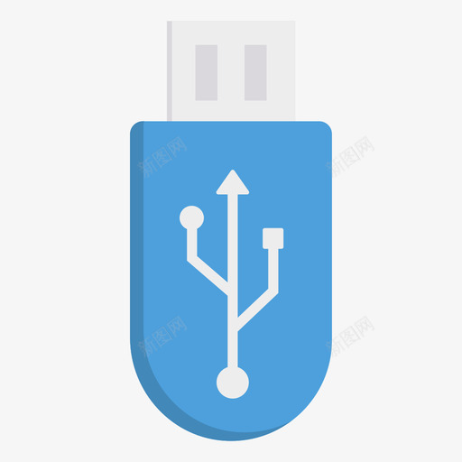 Usb数字营销135扁平图标svg_新图网 https://ixintu.com Usb 扁平 数字 营销