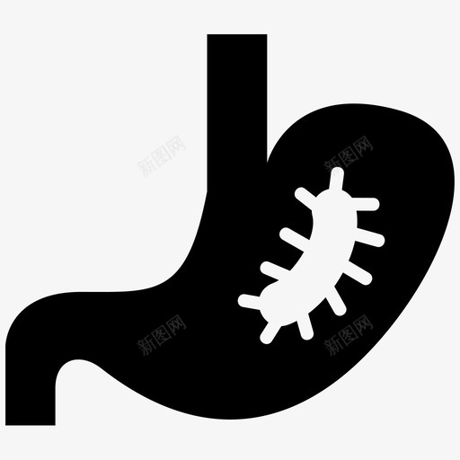 胃身体疾病图标svg_新图网 https://ixintu.com 健康 医疗 疾病 胃痛 身体