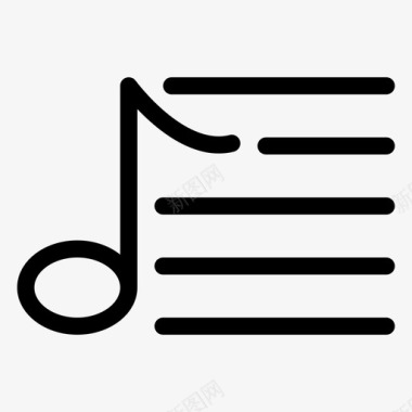 列表音乐音频旋律图标图标