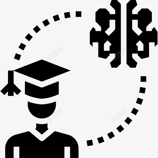 学生大脑概念2填充图标svg_新图网 https://ixintu.com 填充 大脑概念2 学生