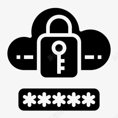 密码网络安全27填充图标图标