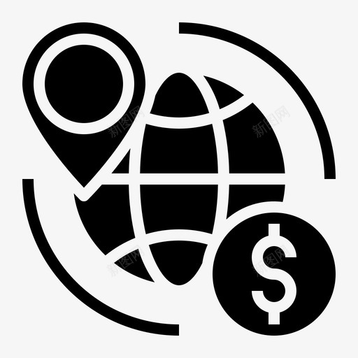 全球银行108填充图标svg_新图网 https://ixintu.com 全球 填充 银行