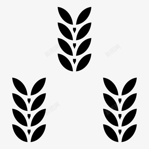 收获农业农作物图标svg_新图网 https://ixintu.com 农业 农作物 图标 小麦 收获 秋天 黑暗